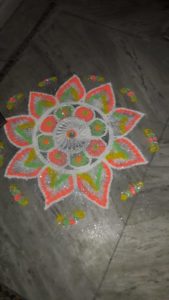 rangoli making